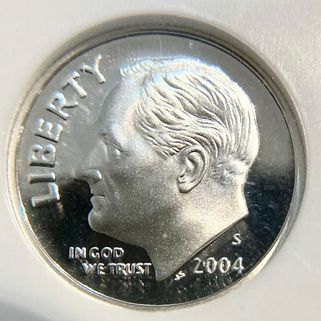 ★★ラルフ８★★2004年＆2005年米10Cプルーフ銀貨２枚PF70UC