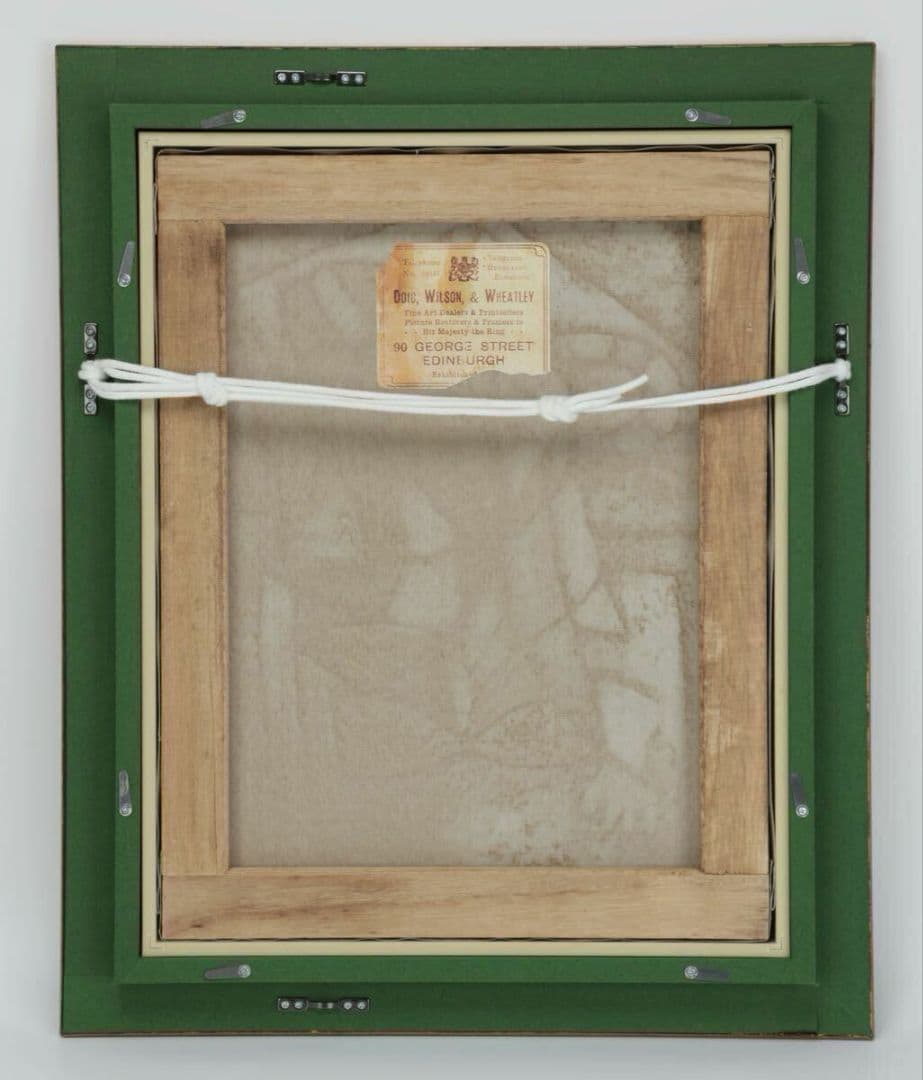 額装】キュビズム風 女性人物画 模写 現代アート 油彩風インテリア 52×43