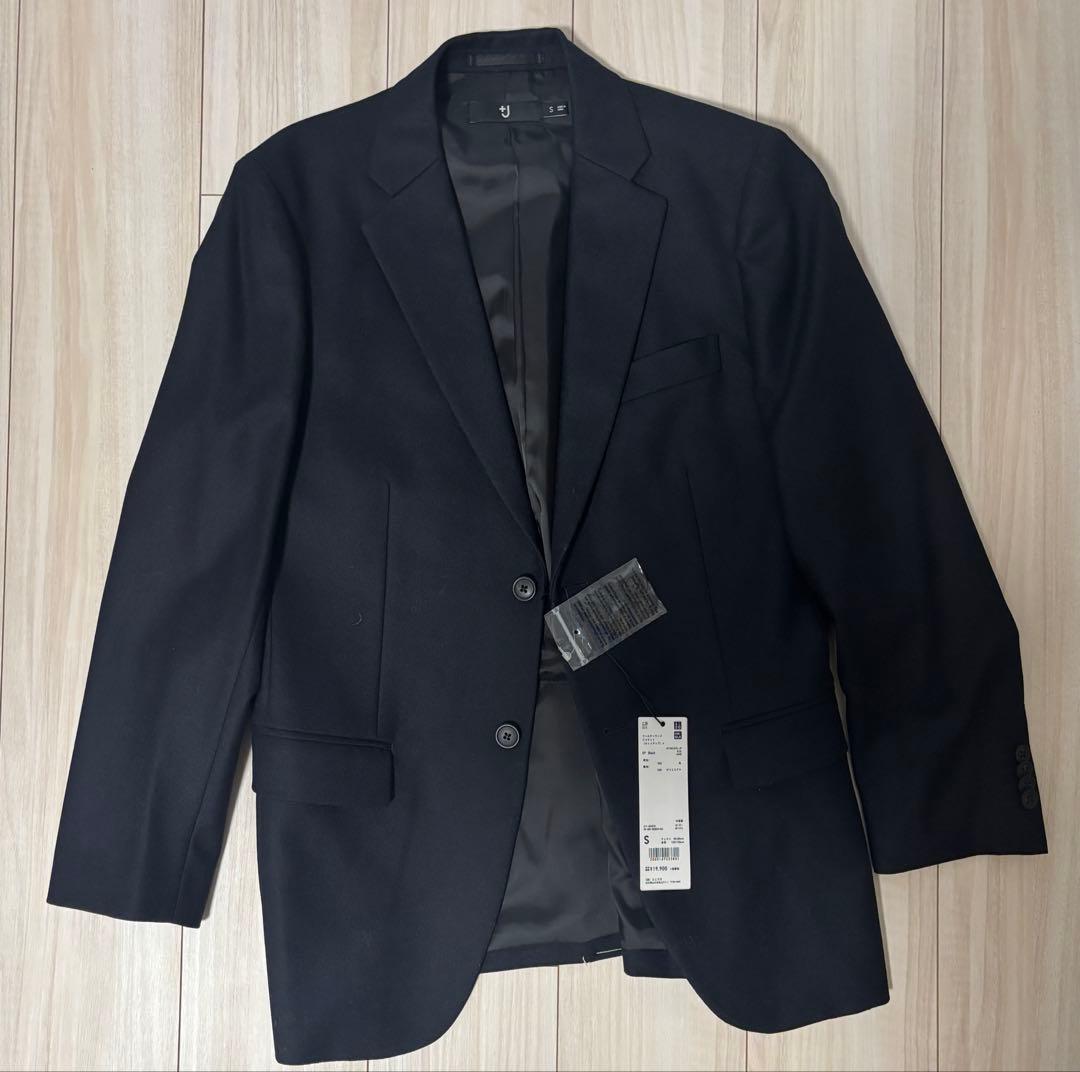 ユニクロ プラスJ ブラック セットアップ Sサイズ UNIQLO - ユニクロ プラスJ セットアップ ウールジャケット&パンツの