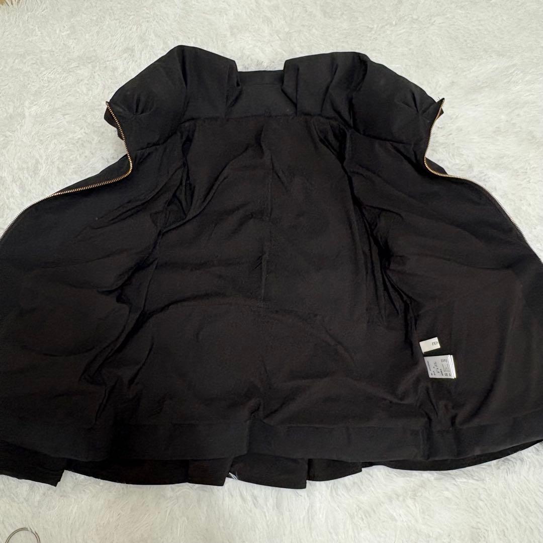 完売品✨定価34.✨フェンネル フレアペプラムダウンコート ヤマダヤ 黒