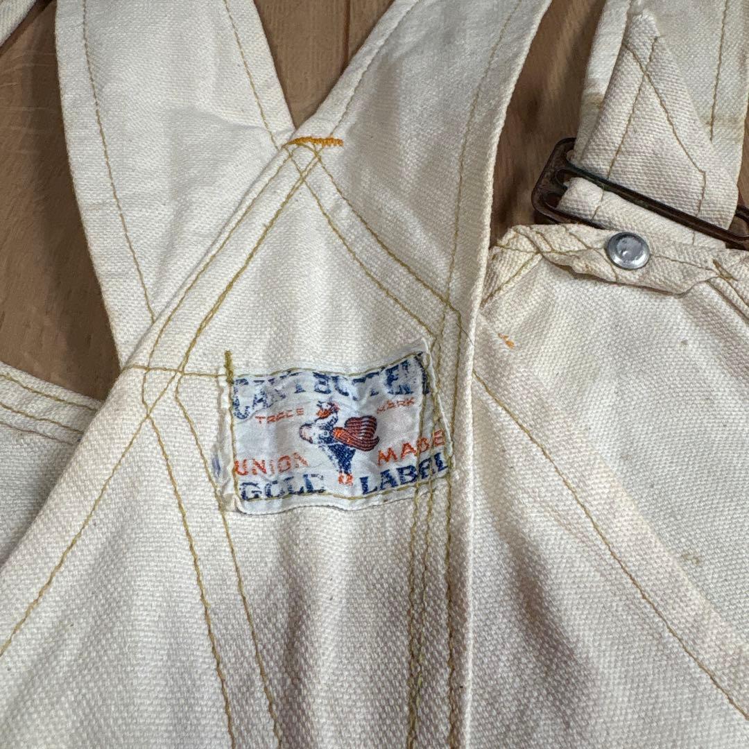 40s⭕️】 CANT BUSTEM オーバーオール エプロン ダブルニー