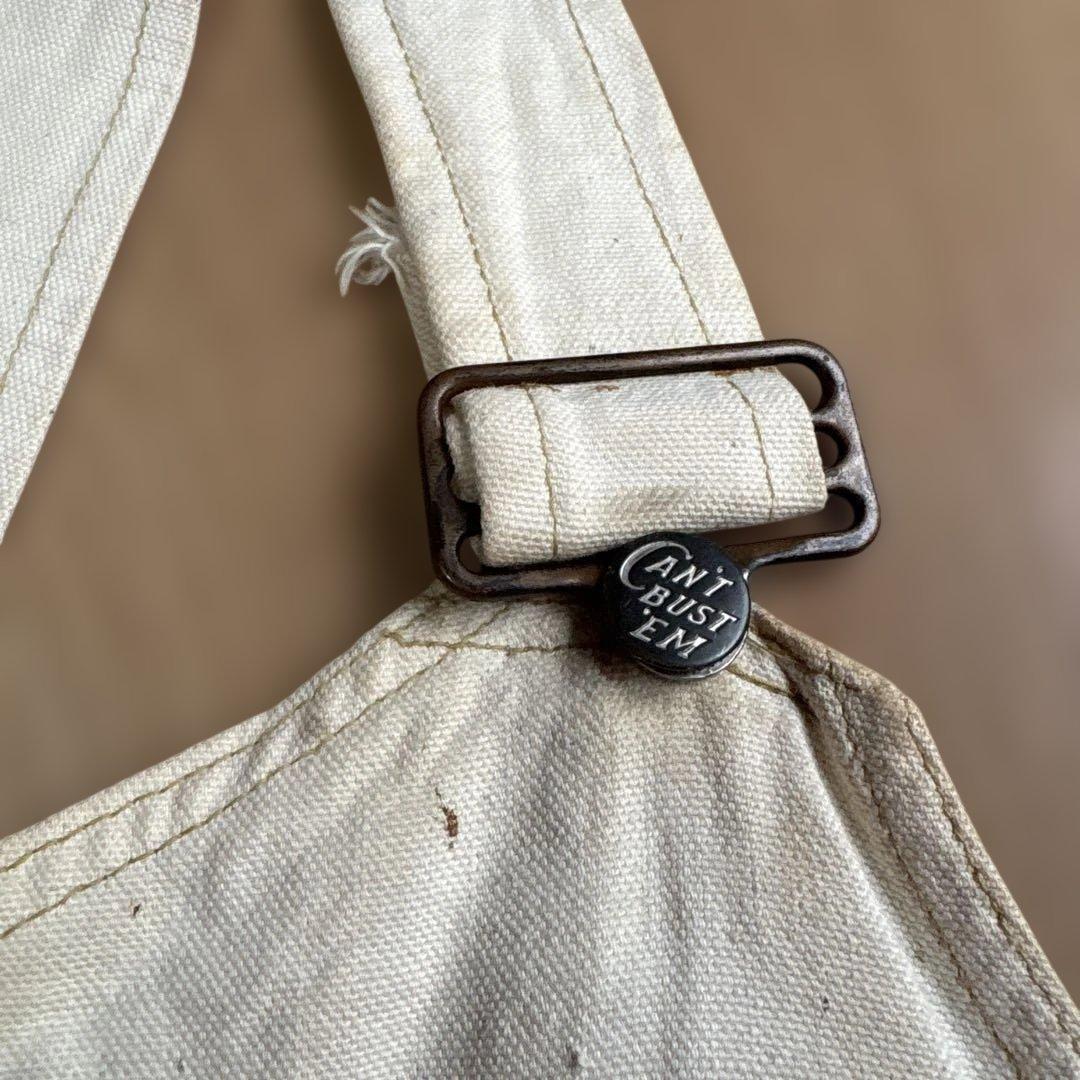 40s⭕️】 CANT BUSTEM オーバーオール エプロン ダブルニー