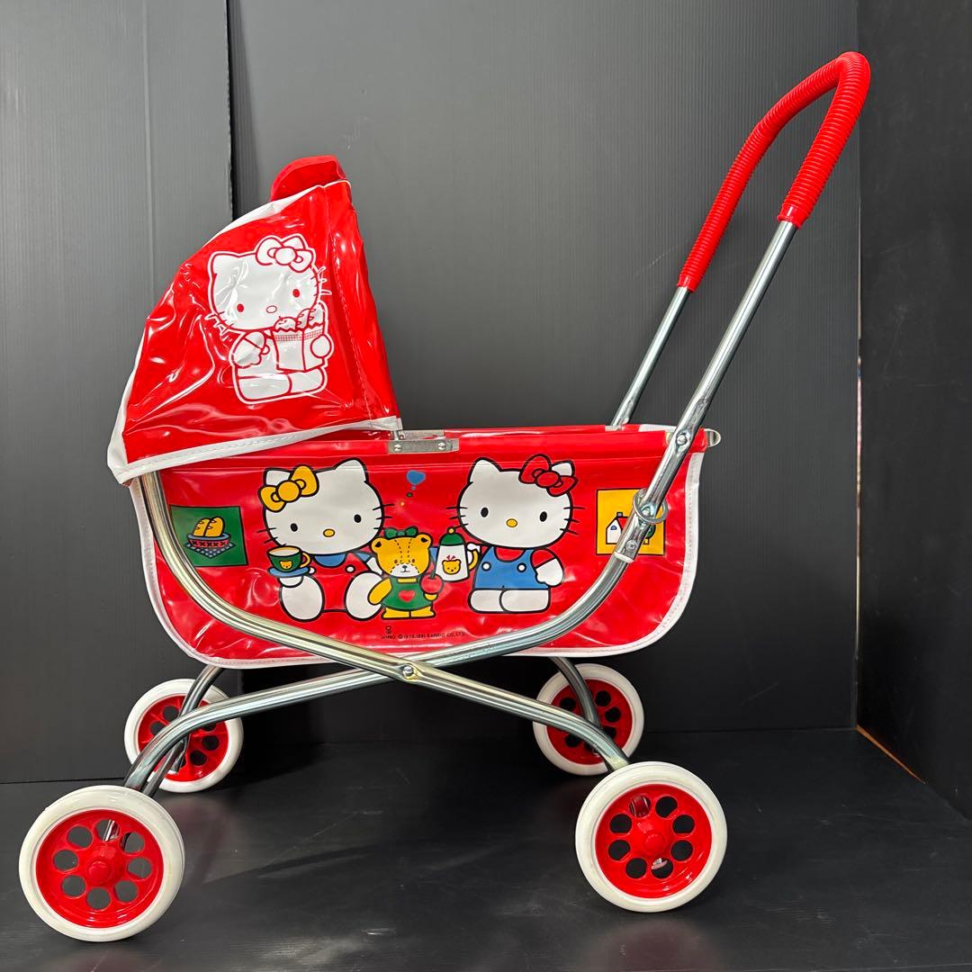 ハローキティのおさんぽベビーカーL レトロビンテージ1991年未使用廃盤