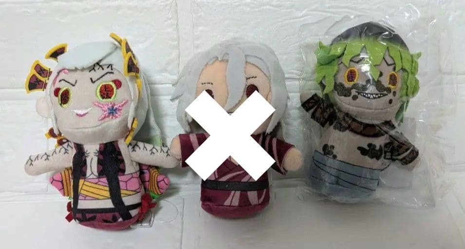 鬼滅の刃　ぽてっとますこっとぬいぐるみ　遊郭篇　　宇髄天元　妓夫太郎　堕姫