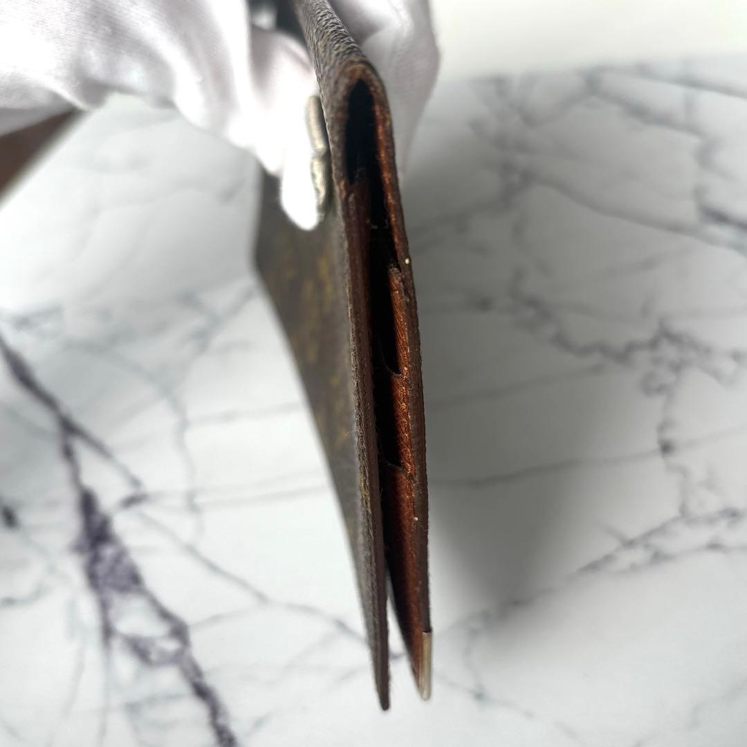 ルイヴィトン ポルトシェキエダブル モノグラム 長札 カード 財布 希少