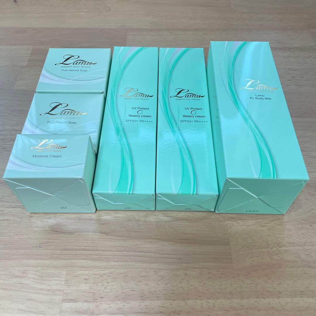 Lamu UVプロテクトクリーム・モイスチャークリーム・ナチュラルソープセット