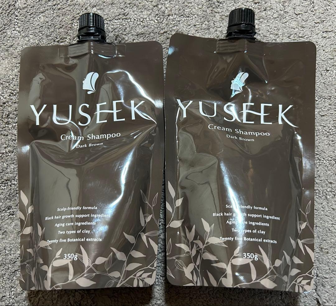 YUSEEK クリームシャンプー ダークブラウン 2個セット　新品未使用品