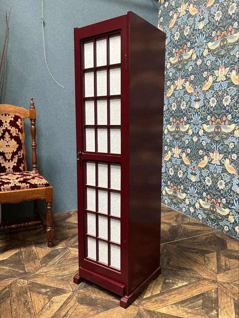 大勝＊三味線ケース 三味線箪笥 アンティーク 三味線展示 棚 ラック