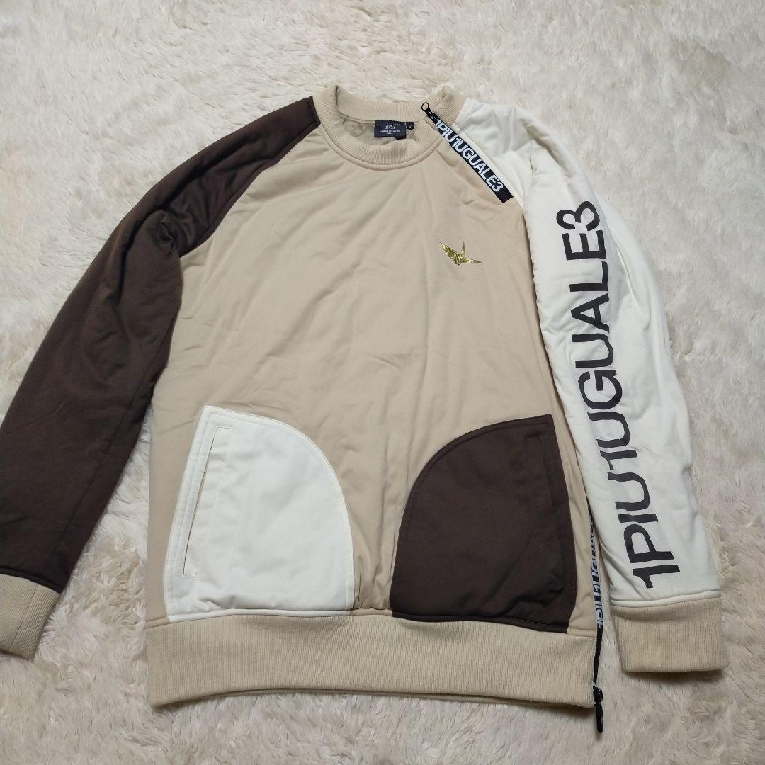 1PIU1UGUALE3 GOLF CRAZY SNEEDJACK 茶 白 M