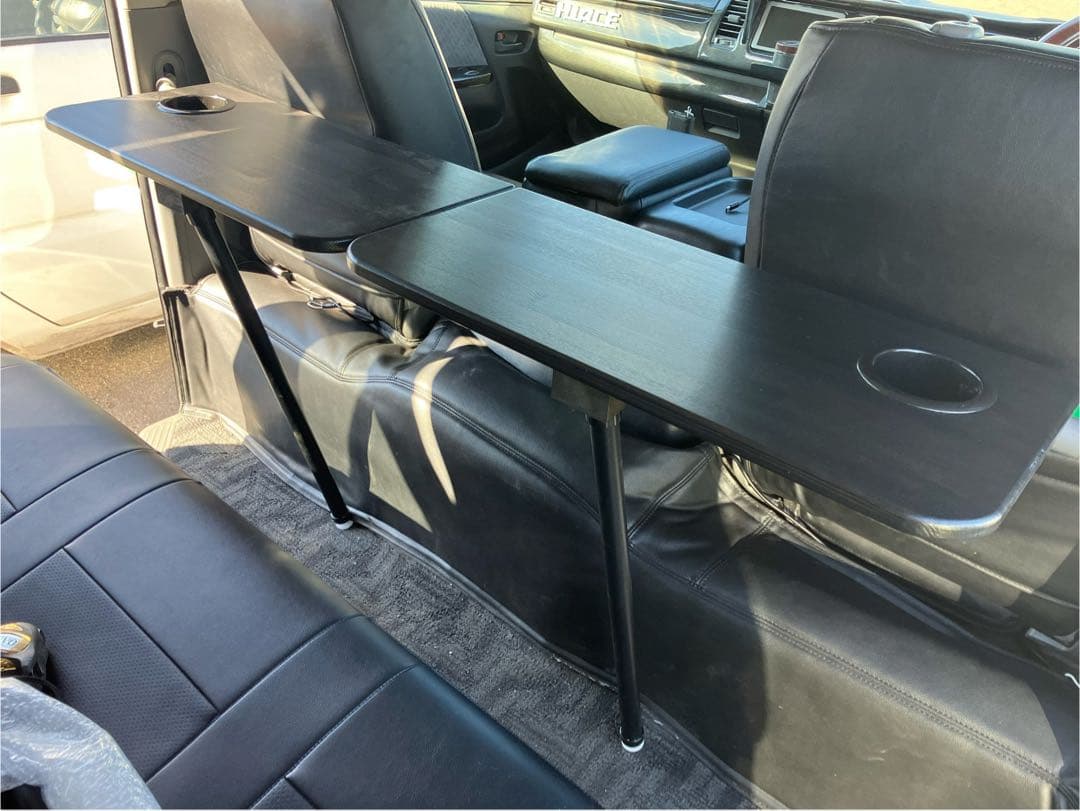 200系ハイエースセカンドテーブル(BK)600mm×300mm(2セット) - メルカリ