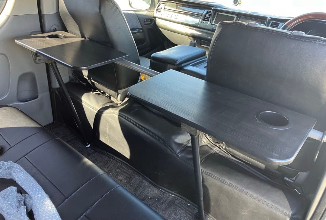 200系ハイエースセカンドテーブル(BK)600mm×300mm(2セット) - メルカリ