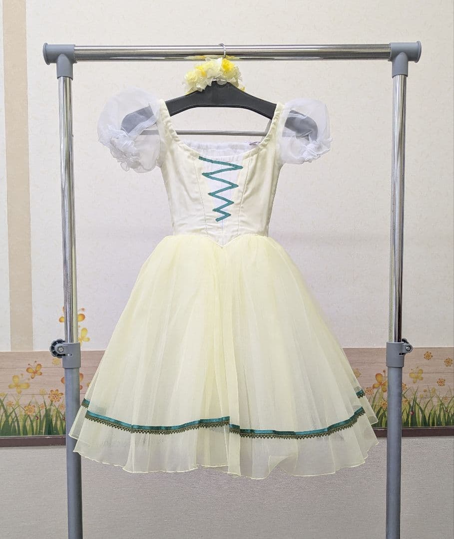 バレエ衣裳/ジュニア　イエロー4着セット