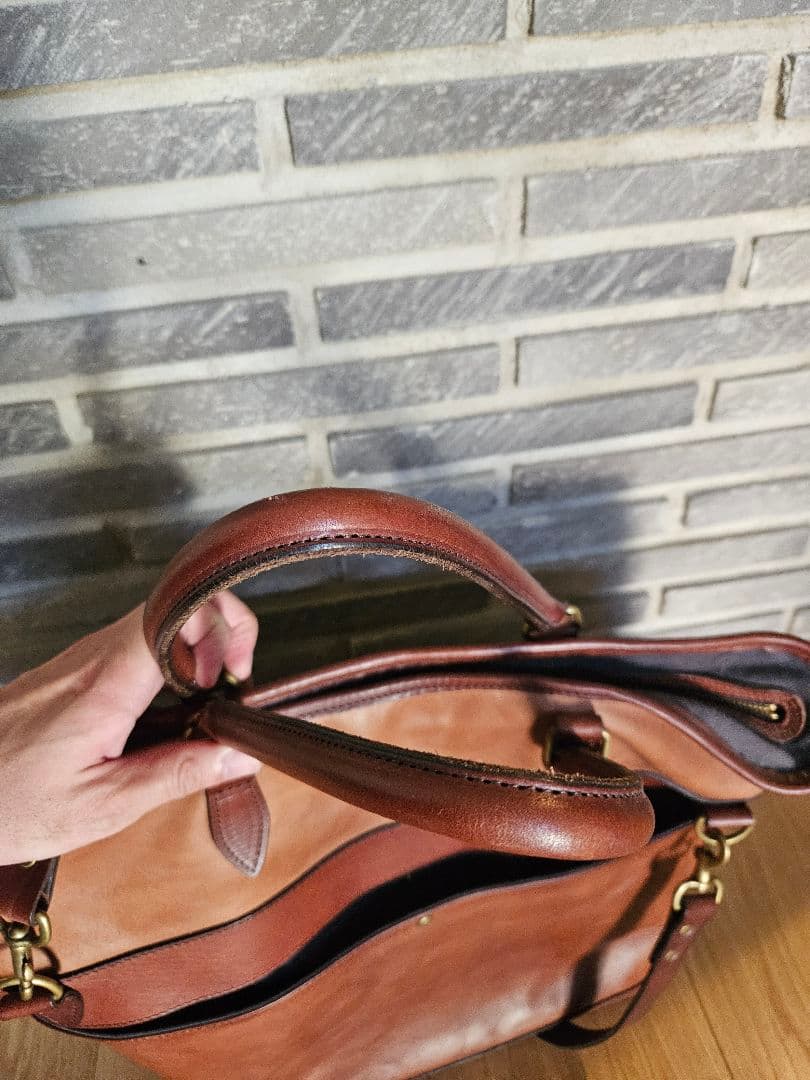 vasco/ ブラウン レザートートバッグ/グランメゾン東京 - メルカリ