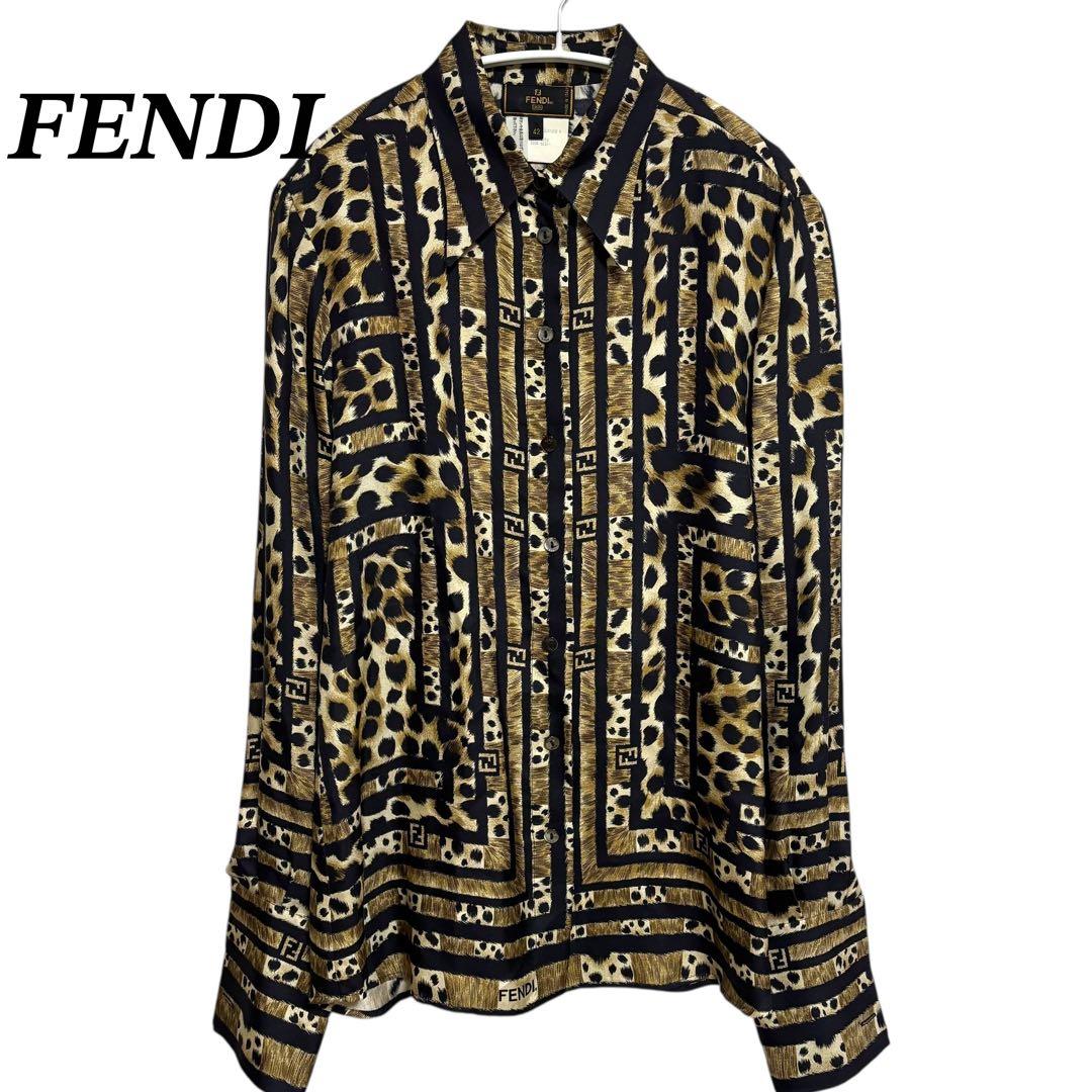 FENDI フェンディ　ヴィンテージ　レオパード　ヒョウ柄　美品　42 レオパード（ヒョウ柄） FENDI(フェンディ) バッグ・カバン(レディース