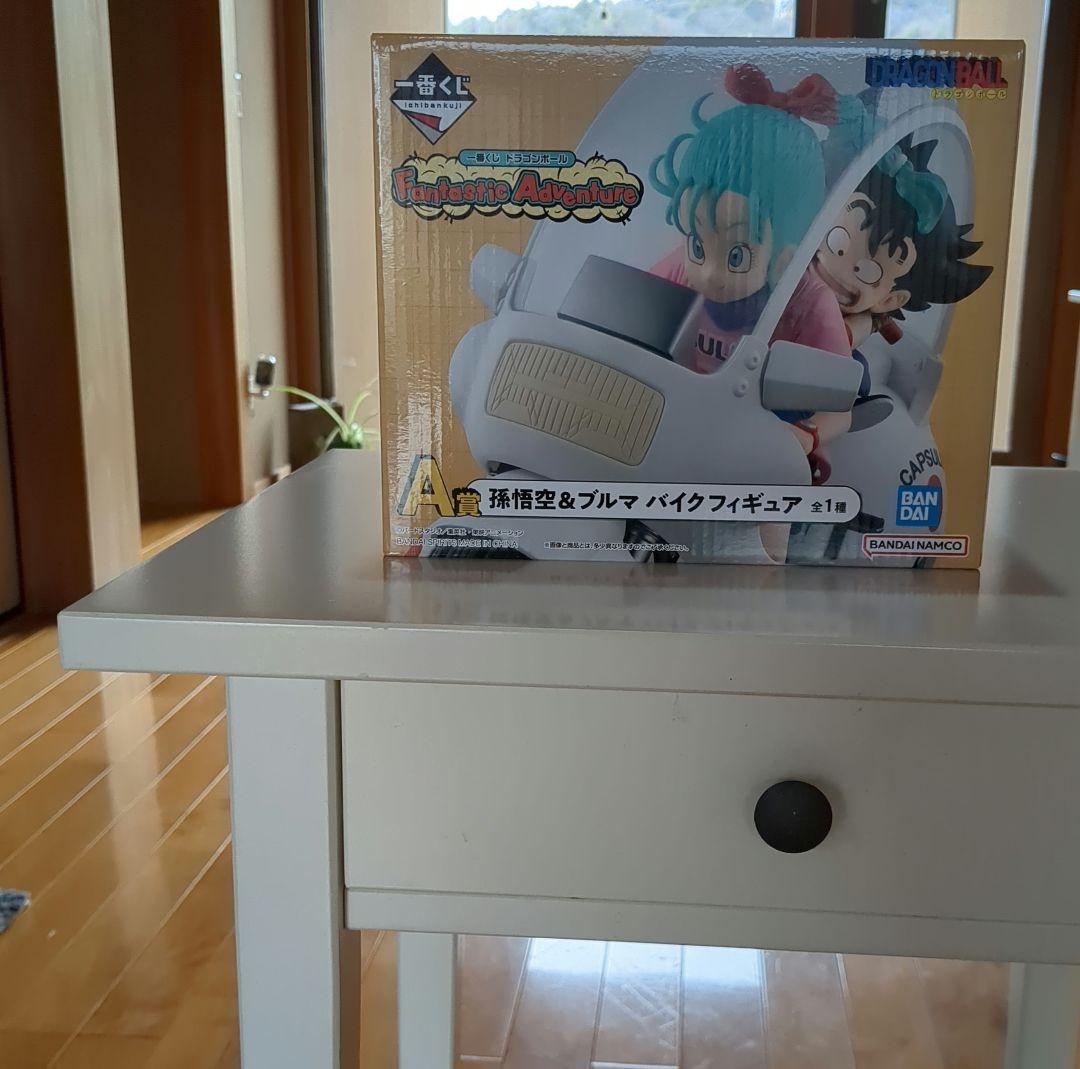 一番くじ A賞　Fantastic Adventure 悟空&ブルマ　国内正規品 バイクに乗ったブルマと悟空のフィギュアが当たる！「一番くじ