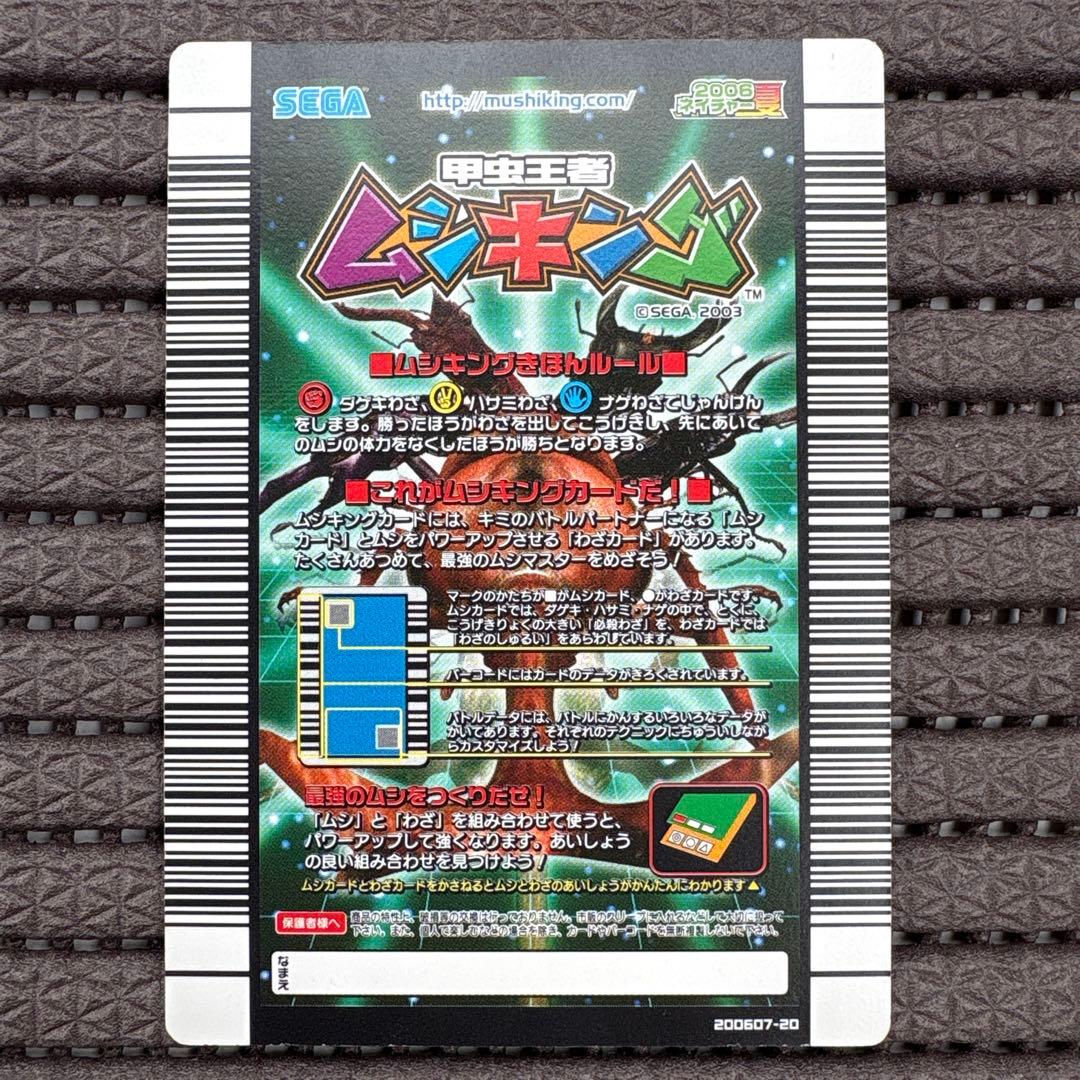 希少 アクティオンゾウカブト 2006夏ネイチャー サンプルカード