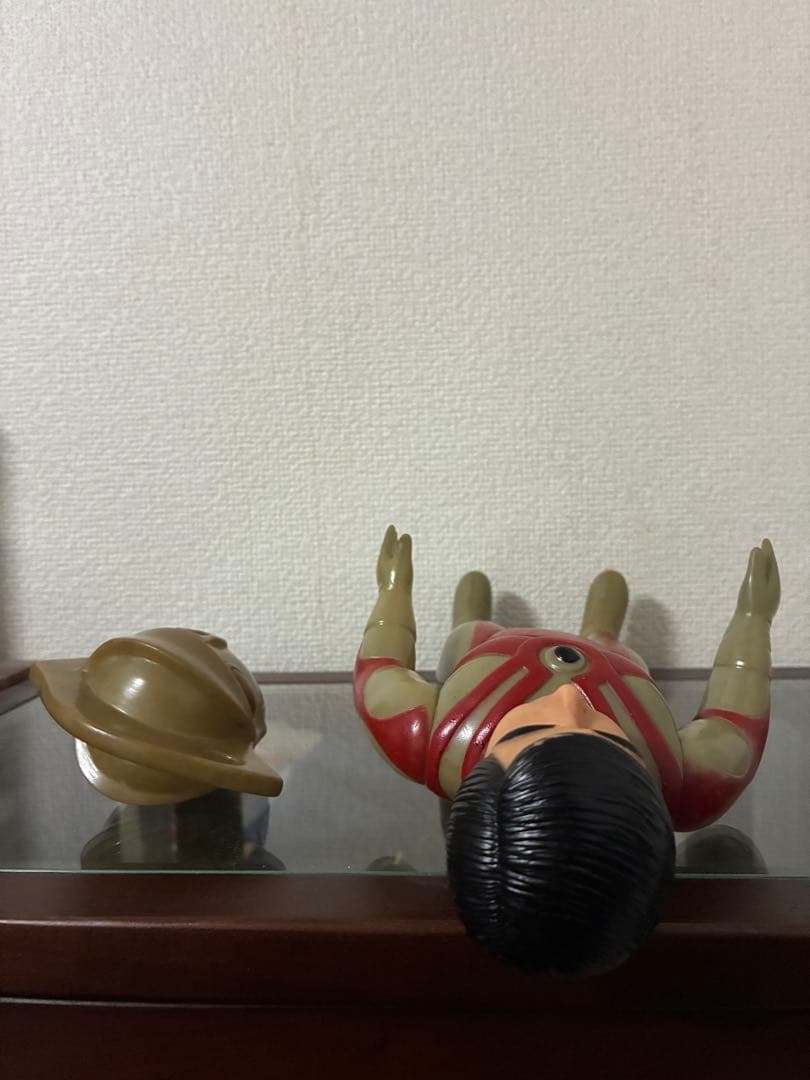 当時物 ウルトラマンエースA 面取れ マスク取れ ソフビ マルサン