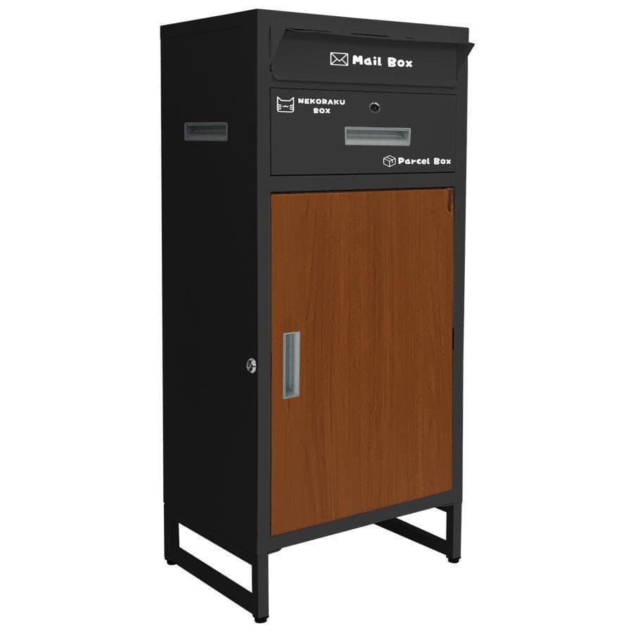 B1827宅配ボックス 戸建 後付け大型 一体型 大容量 ポスト 郵便受け