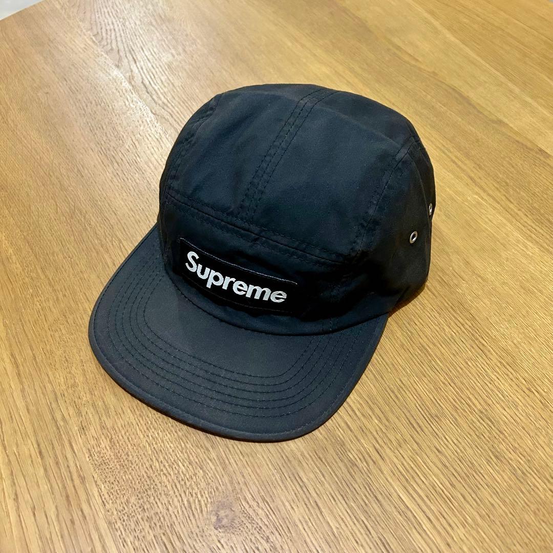 Supreme Waxed Cotton Camp Cap ブラック 黒 - メルカリ