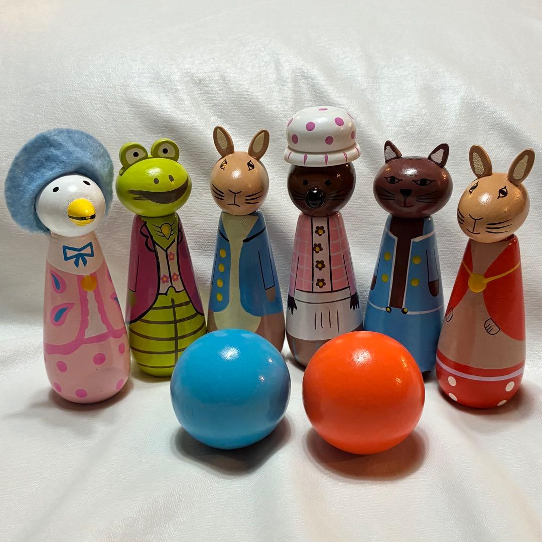 【激レア】Orange Tree Toys ピーターラビット 木製 スキットルズ
