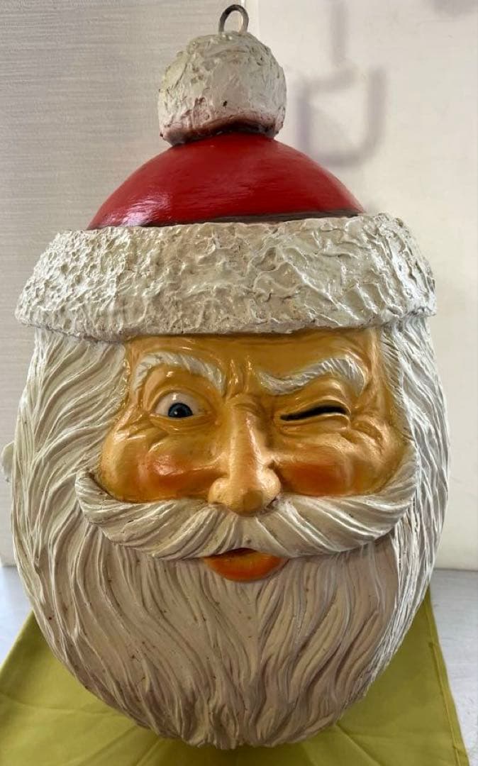 〈クリスマス〉3つの顔のサンタクロース置物　フィリピン　クリスマス　置物　珍品