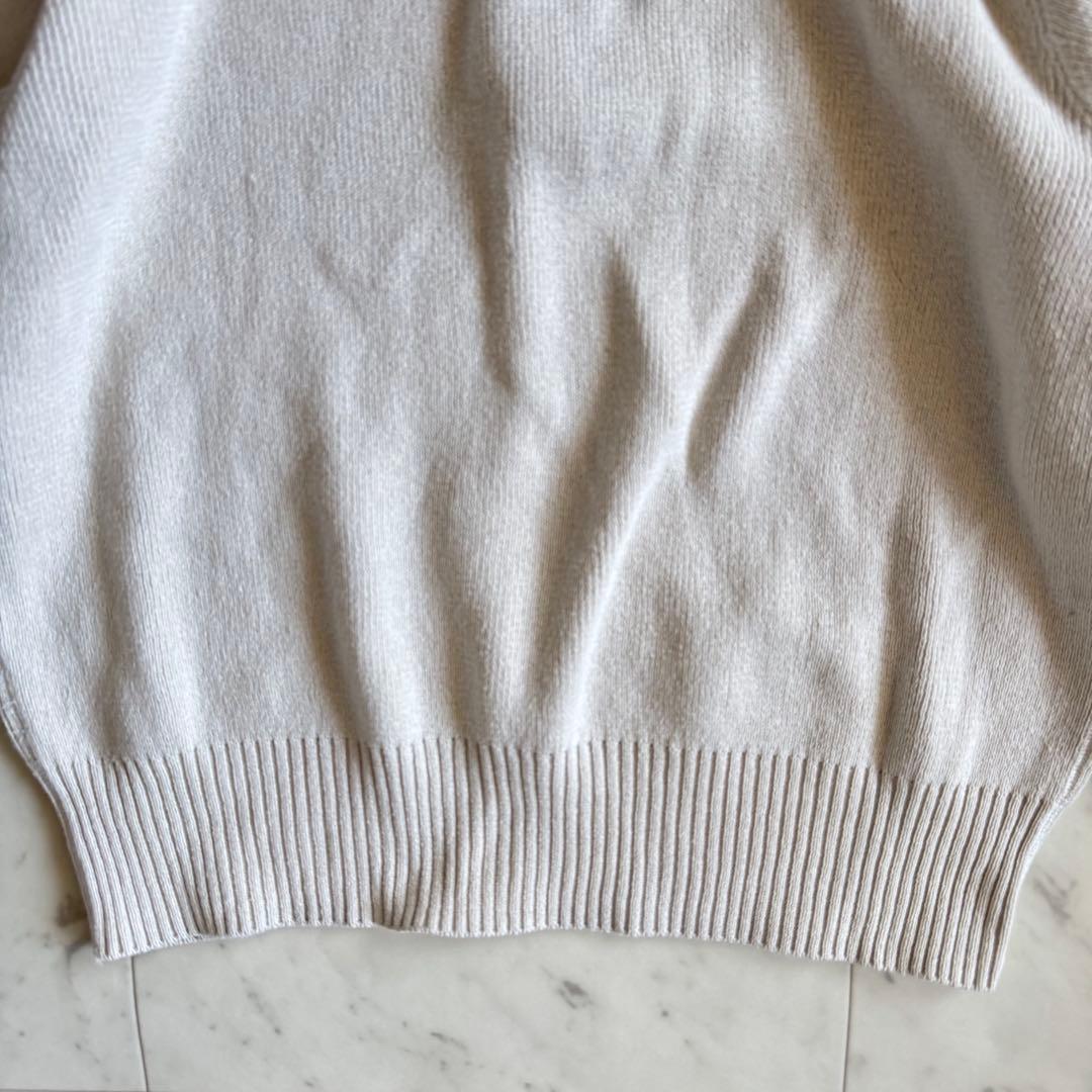 マーガレットハウエル 洗える コットンニット ハーフジップ プル