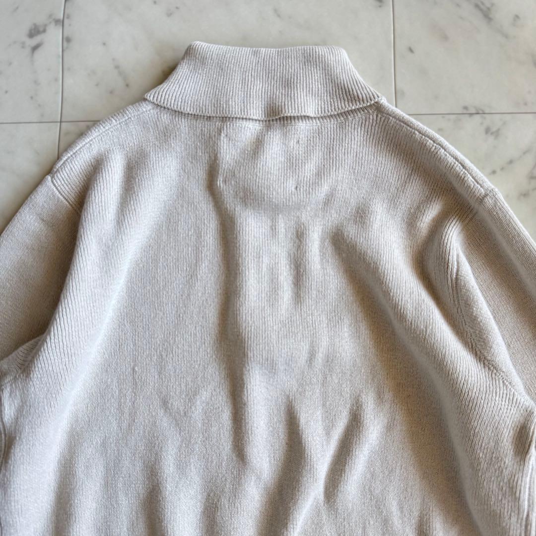 マーガレットハウエル 洗える コットンニット ハーフジップ プル