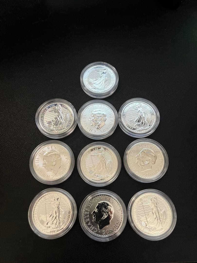 2024年　ブリタニア銀貨１オンス　10枚セット メール便※ブリタニア銀貨 1オンス 2024年製 の販売 | 金貨や銀貨のご