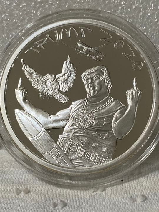 2020　トランプ大統領　シルバーラウンド　1オンス　メダル　　銀貨