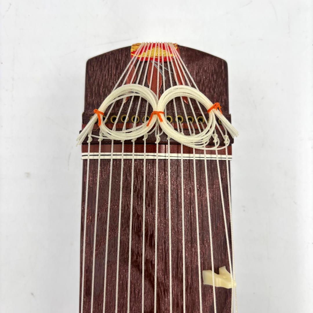 極美品 和楽器 お琴 13弦 木製 インテリア 付属品有ミニ琴