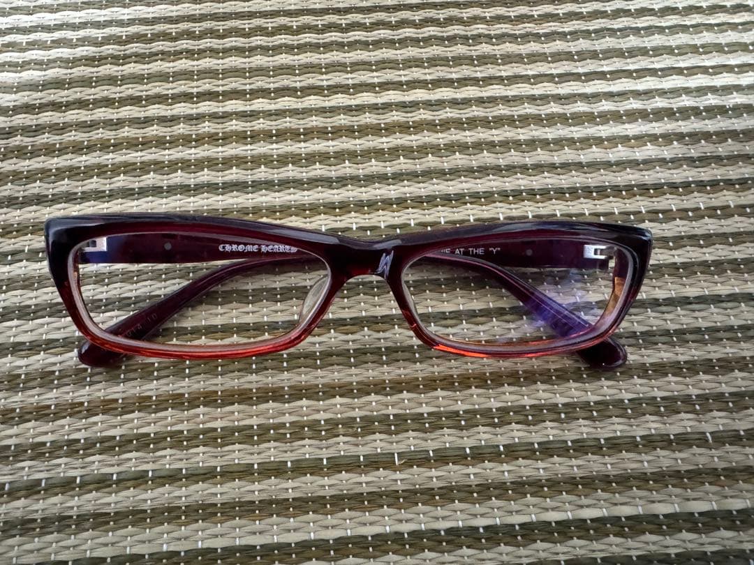 CHROME HEARTSク ロムハーツ メガネ フレーム 付属品完備 超美品 CHROME HEARTS（クロムハーツ） メガネ フレーム 伊達メガネ 度付き 度