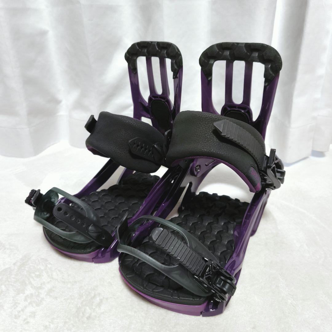 SALOMON rhythm パープル スノーボードビンディング　Mサイズ