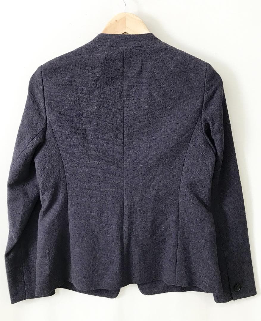 PLST スーツ 上下 スラブストレッチ カラーレスジャケット スティック