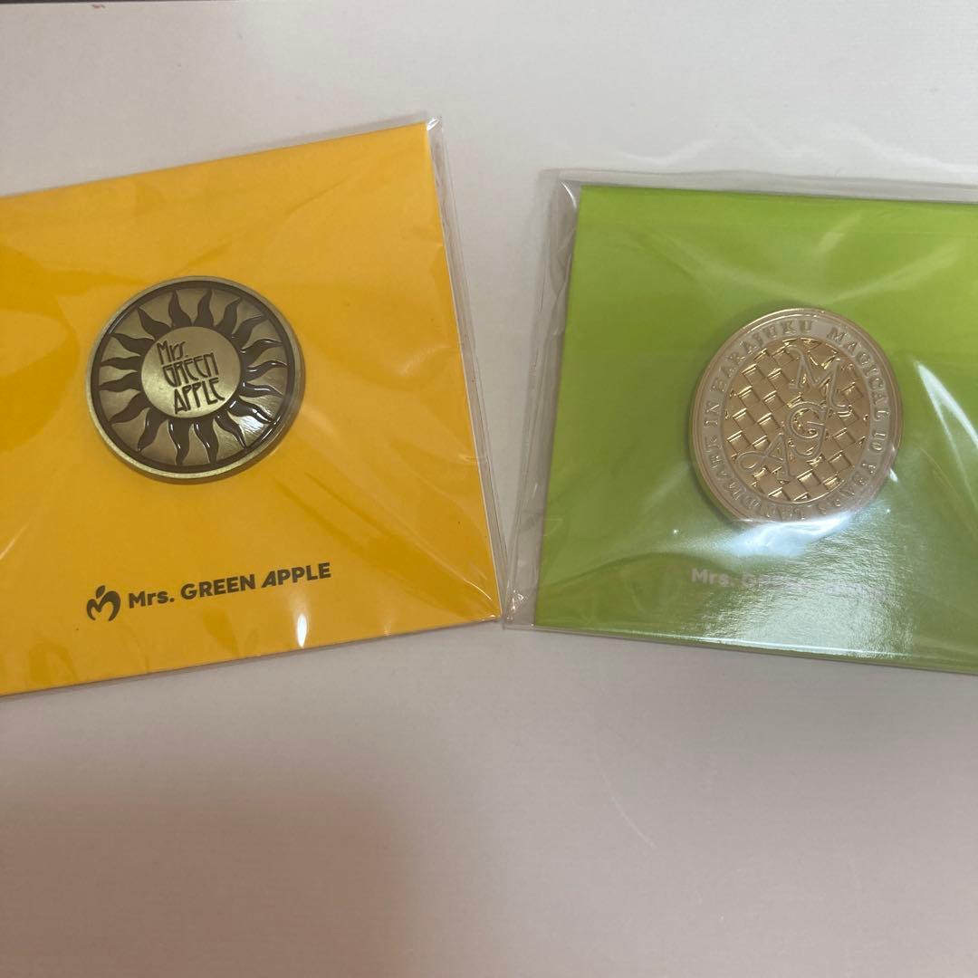 開封のみ】Mrs. GREEN APPLE バベル&原宿ランドマークピンバッジ