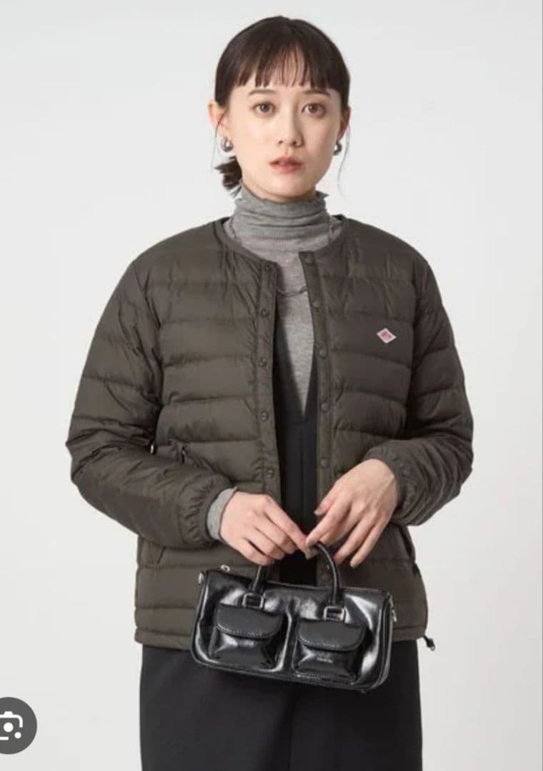 【新品】25AW DANTON インナーダウンジャケット オリーブ