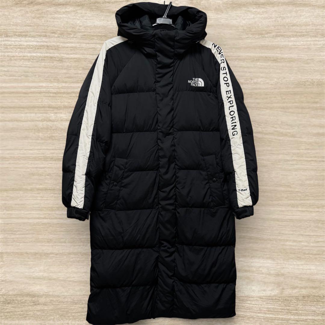 超美品 ノースフェイス ホワイトレーベル ロングダウン 黒 ブラック M