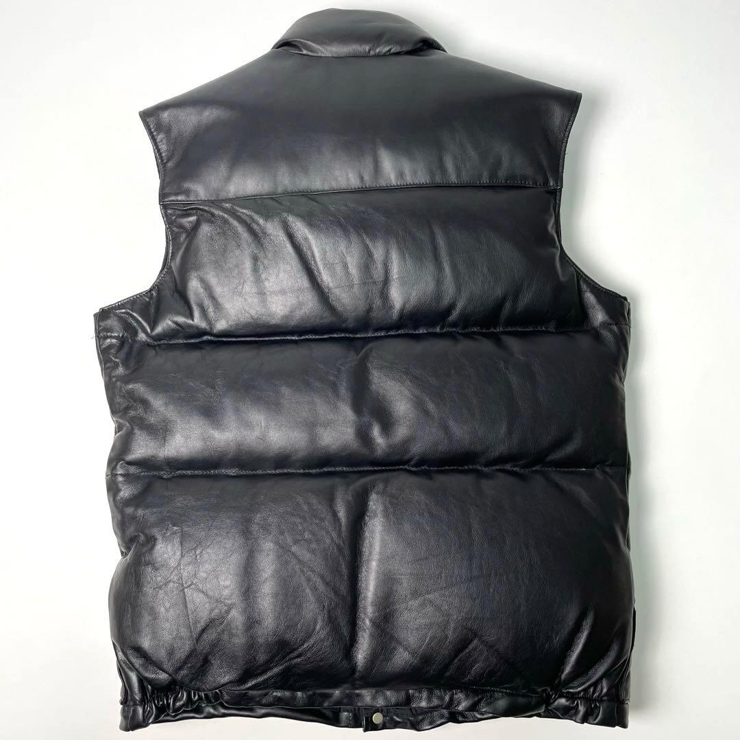 米国製】Schott レザー ダウンベスト 黒 L 羊革 ライダース - メルカリ