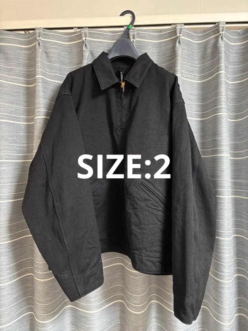 COMOLI BLACK DENIM ZIP SHORT JACKET 2 - メルカリ