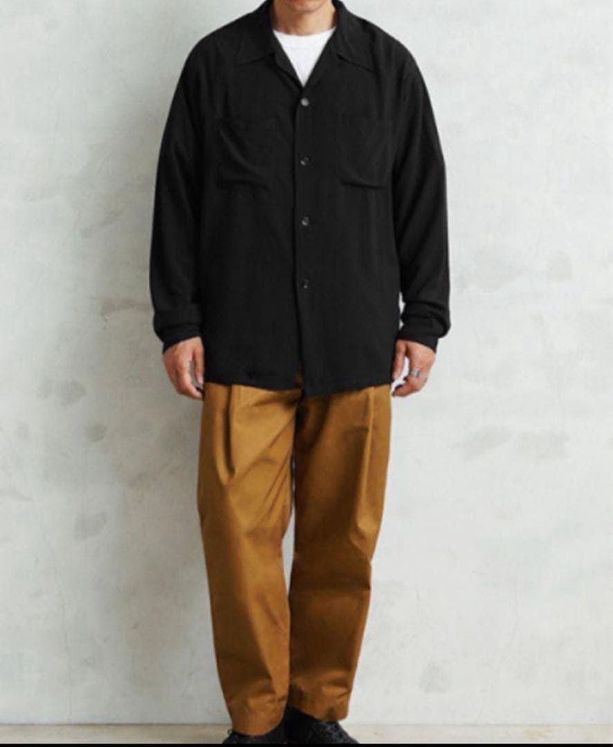 WAIPER×TOWN CRAFT レーヨンオープンカラーシャツ