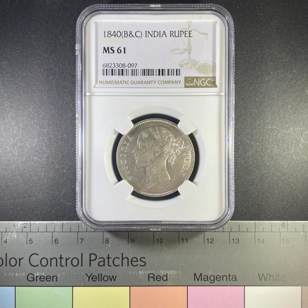 イギリス インド 銀貨】NGC MS61 ルピー ウィリアム・ワイオン - メルカリ