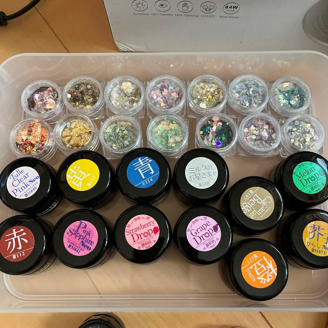 プリジェル　ネイリストset カラーand筆andライトなど