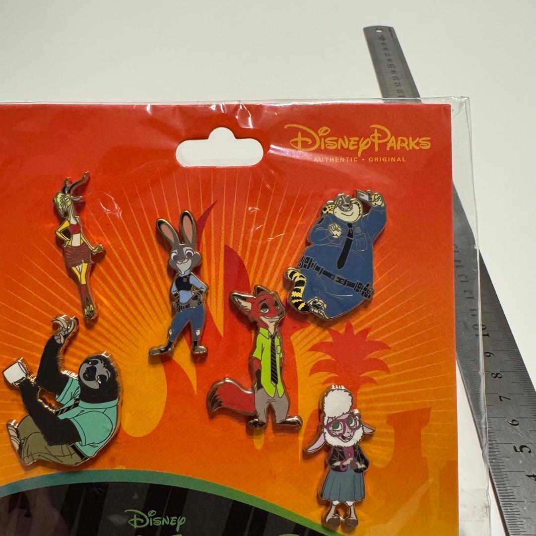 ディズニーパークス ズートピア zootopia ピンズ、ピンバッジ 6個