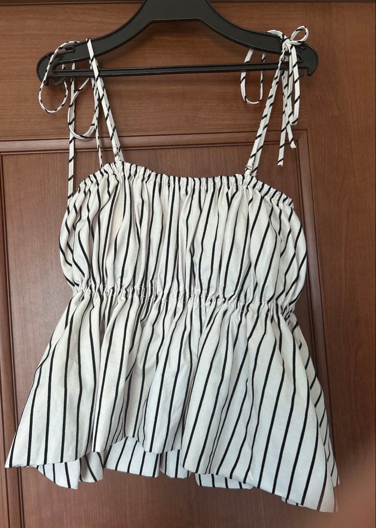 searoomlynn フロッキーStripe Ribbonビスチェ アイボリー - メルカリ