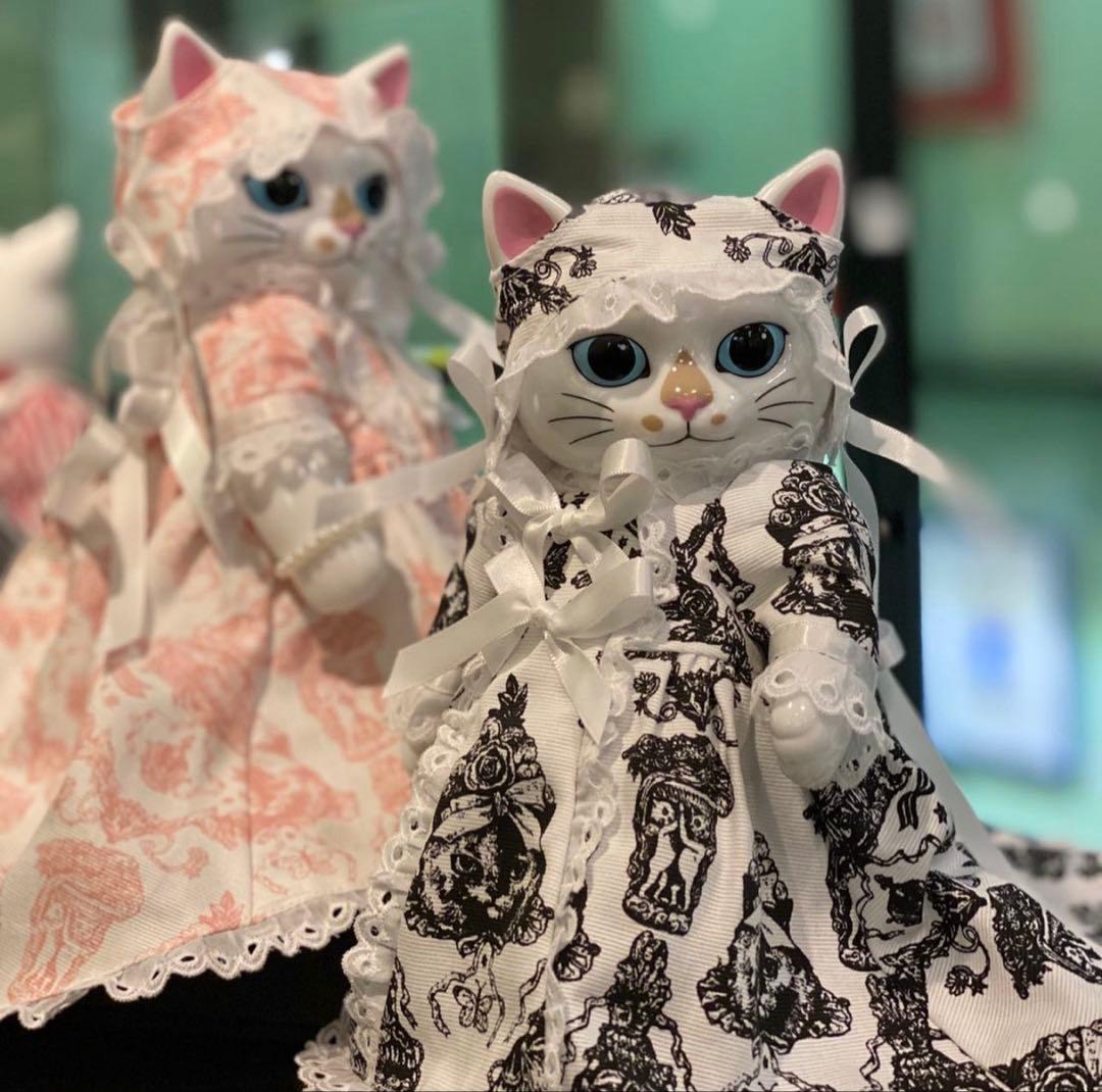 ヒグチユウコ こはるのお人形用 goblin Victorian柄 黒 ドレス ヒグチユウコ こはるのお人形用 goblin Victorian柄 黒 ドレス