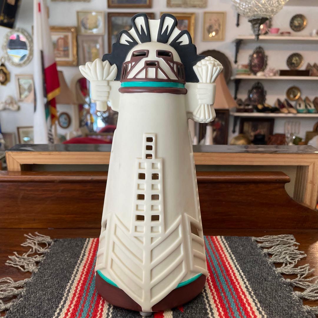 貴重！70's〜アメリカアンティーク　ネイティブカチナ置物USAヴィンテージ雑貨 Amazon.co.jp: 70's〜ネイティブアメリカン インディアン置物オブジェ