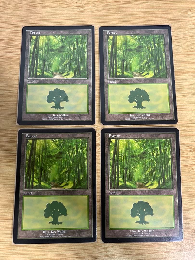 EUROランド 森 4枚セット MTG MTG】コレクションにおすすめな基本土地カード『ユーロランド』｜CUBE