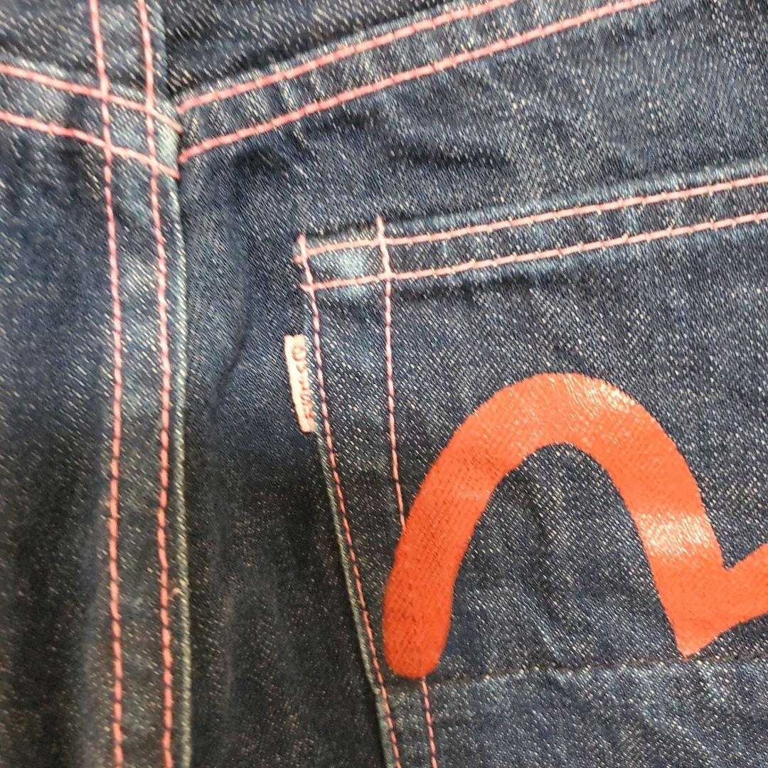 evisu ジーンズ2000レディース デニム ピンクステッチ 27×35 - メルカリ