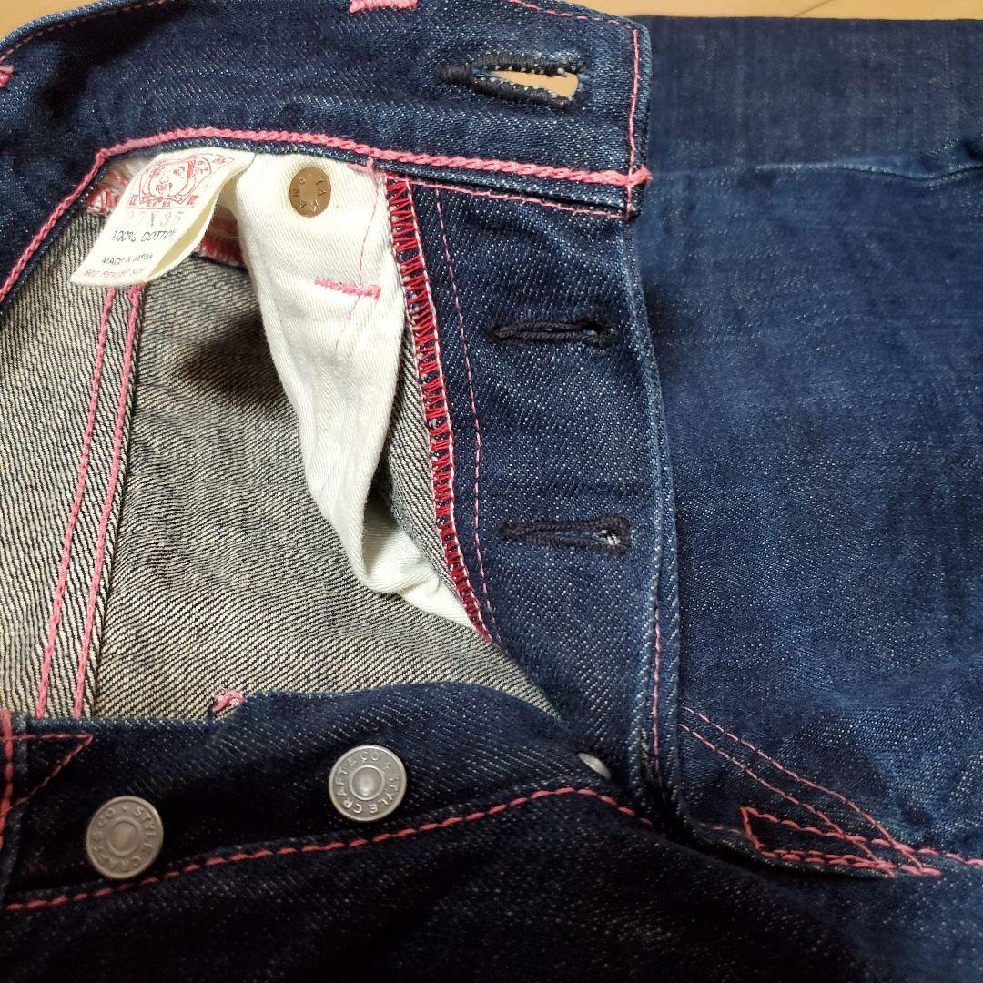evisu ジーンズ2000レディース デニム ピンクステッチ 27×35 - メルカリ