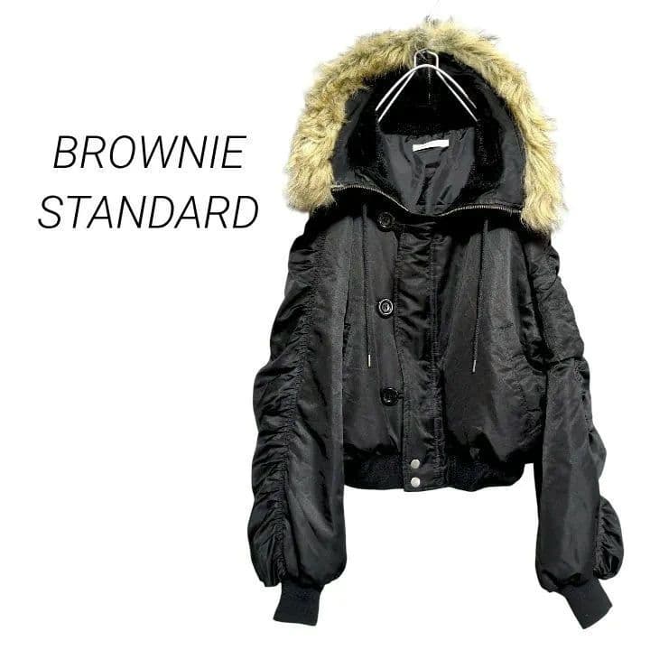 【ブラウニースタンダード】フライトジャケット N2B Y2K ブラックMA-1