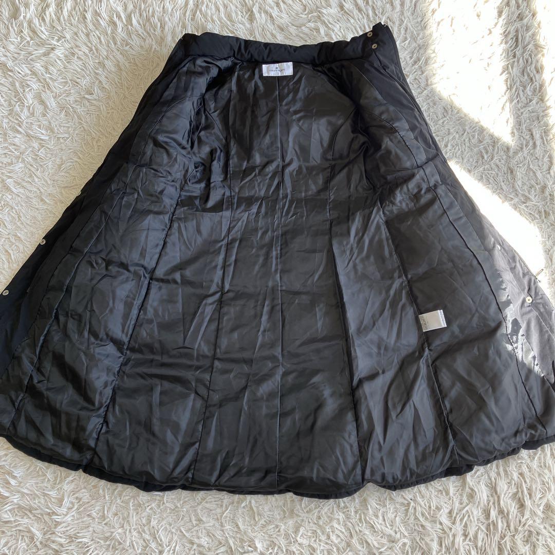 美品 クレージュ ダウンコート ダウンジャケット ロゴプレート